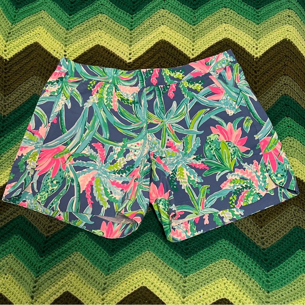Lilly Pulitzer Ocean View shorts sweet escape #002065 size XS pullon elastic